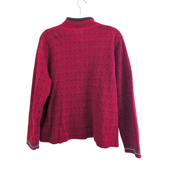 Woolrich Ruby Moose & Cabin Sweater Jacket size xl - Picture 3 of 4